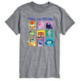 thumbnail image 1 of Disney - Inside Out 2 - Today I'm Feeling Inside Out Grid - Men's Short Sleeve T-Shirt, 1 of 4