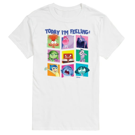 Disney - Inside Out 2 - Today I'm Feeling Inside Out Grid - Men's Short Sleeve T-Shirt