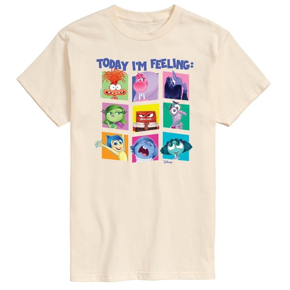 Disney - Inside Out 2 - Today I'm Feeling Inside Out Grid - Men's Short Sleeve T-Shirt