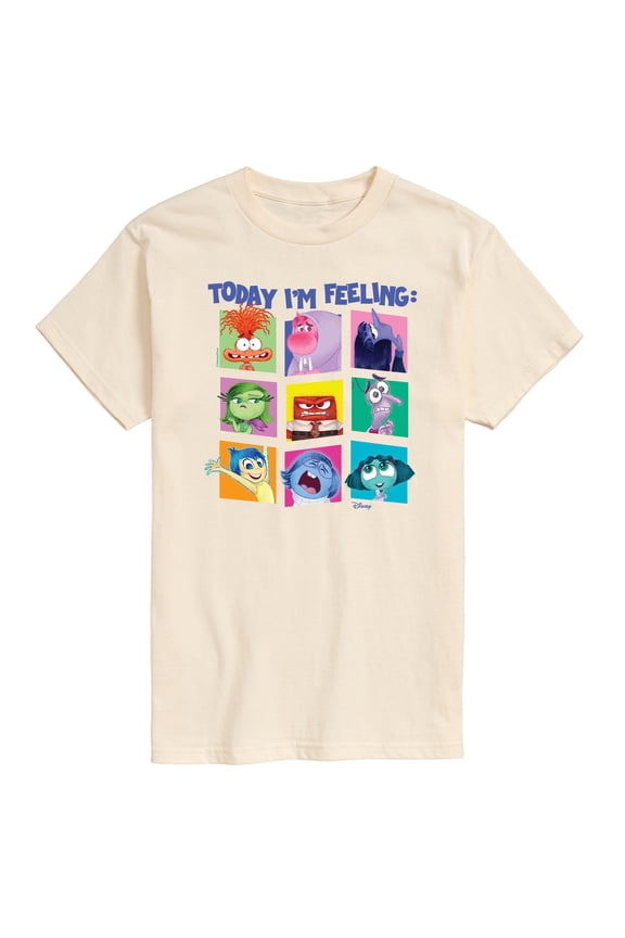 - Inside Out 2 - Today I'm Feeling Inside Out Grid - Men's Short Sleeve T-Shirt