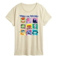 thumbnail image 1 of Disney - Inside Out 2 - Today I'm Feeling Inside Out Grid  - Women's Short Sleeve Graphic T-Shirt, 1 of 4