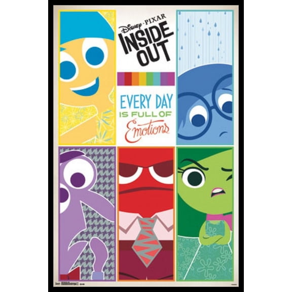 Disney Inside Out - Grid Laminated & Framed Poster Print (22 x 34)