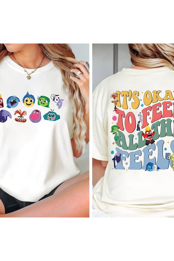 Disney Inside Out Shirt It39s Okay To Feel All The Feels T-shirt Core Memory Day Tee Birth