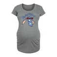 thumbnail image 1 of Lilo & Stitch - Irresistible - Women's Maternity Scoop Neck Graphic T-Shirt, 1 of 4