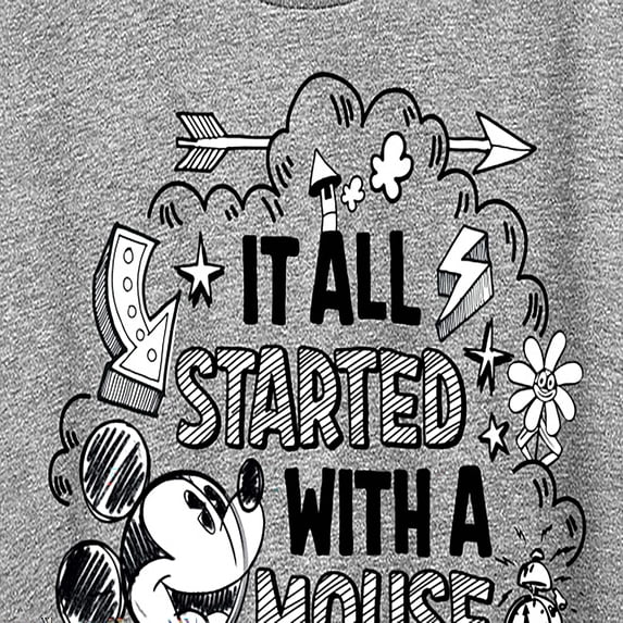 Disney - It Was All Started By Mouse - Women's Short Sleeve Graphic T-Shirt