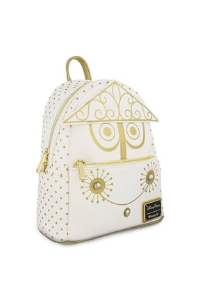 It's a Small World by Loungefly Unisex Mini Backpack, Metallic Gold