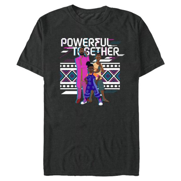 Disney Iwájú Series Tola Kole and Tunde Powerful Together- Short Sleeve Blended T-Shirt for Adults - Customized-Dark Heather