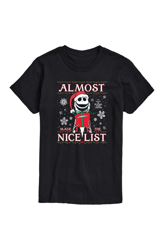 - Jack Nice List - Men's Short Sleeve Graphic T-Shirt