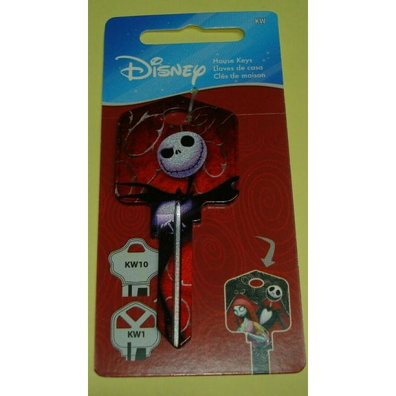 Disney Jack & Sally Skellington The Nightmare Before Christmas KW1 Key Blank