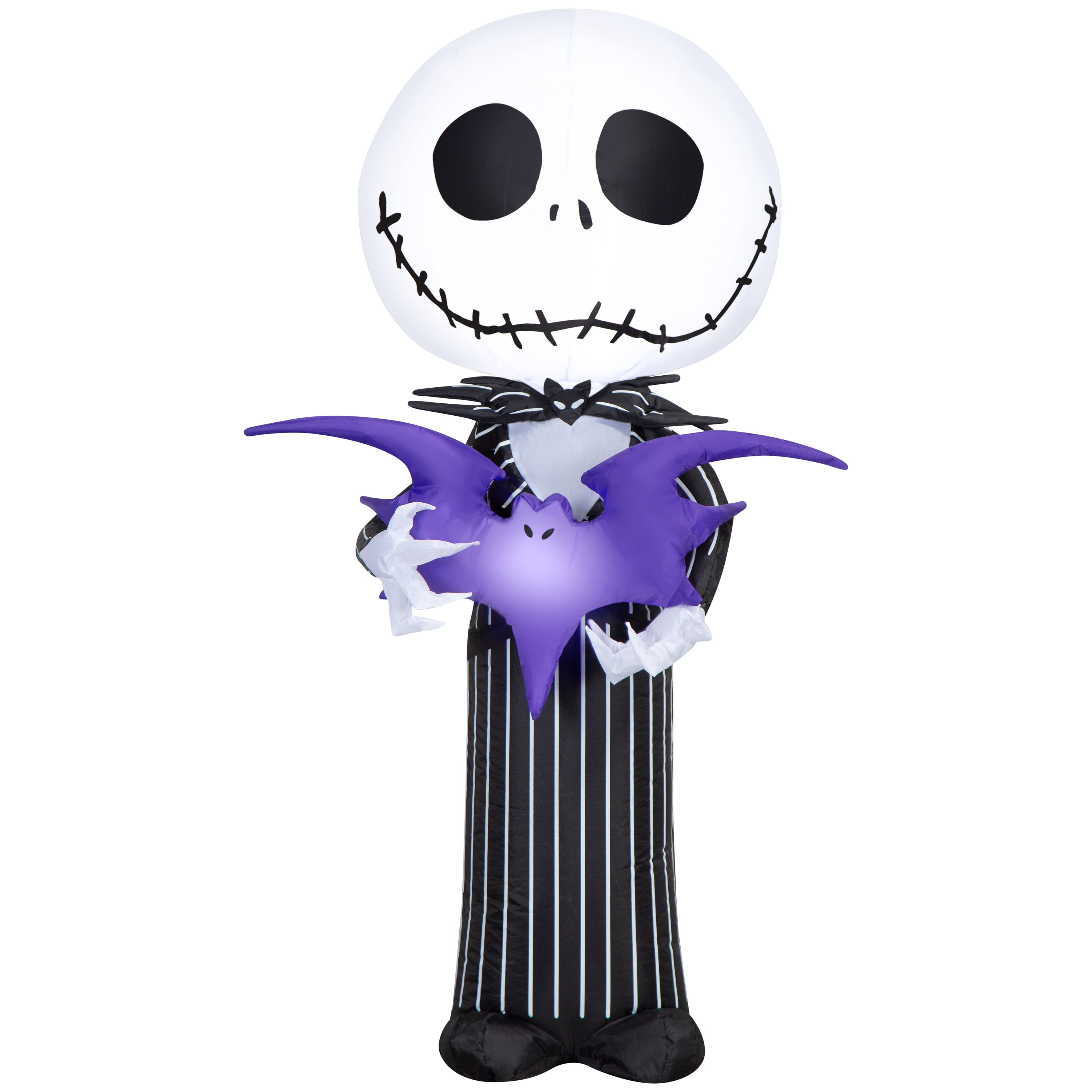 Disney Jack Skellington Airblown Inflatable with Bat, 3.5 ft Tall ...