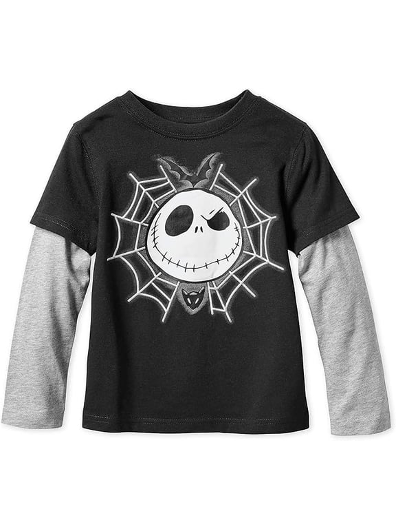 Jack Skellington Layered T-Shirt for Boys Size 2