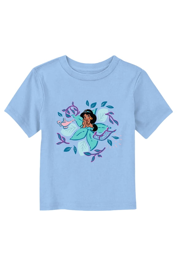 Disney Jasmine Floral Portrait Graphic T-Shirt