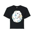 thumbnail image 1 of Disney - Jasmine Graphic  - Juniors Cropped Cotton Blend T-Shirt, 1 of 4
