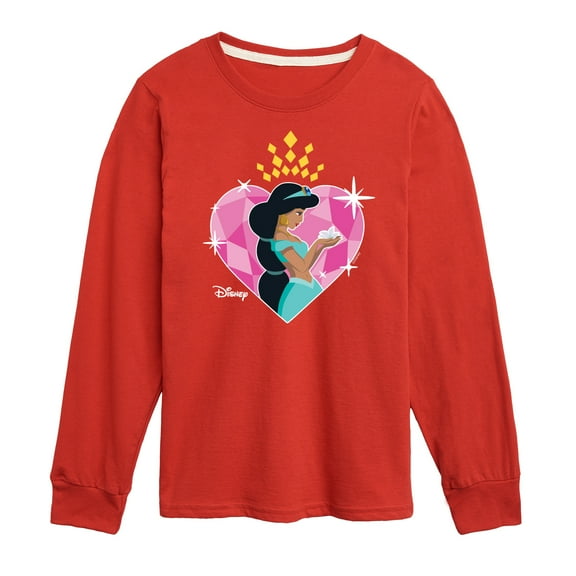 Disney - Jasmine Heart - Toddler And Youth Long Sleeve Graphic T-Shirt