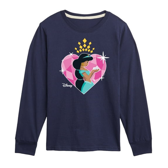 Disney - Jasmine Heart - Toddler And Youth Long Sleeve Graphic T-Shirt
