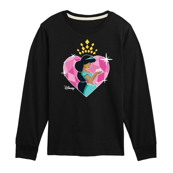 Disney - Jasmine Heart - Toddler And Youth Long Sleeve Graphic T-Shirt