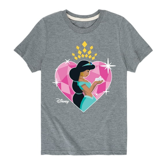 Disney - Jasmine Heart - Toddler And Youth Short Sleeve Graphic T-Shirt