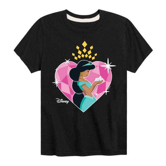 Disney - Jasmine Heart - Toddler And Youth Short Sleeve Graphic T-Shirt