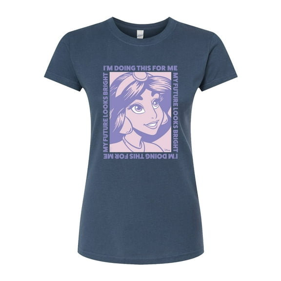 Disney - Jasmine Inspirational Quotes - Juniors Fitted Graphic T-Shirt
