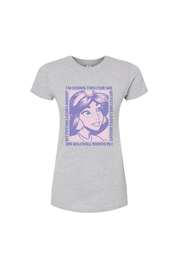 - Jasmine Inspirational Quotes - Juniors Fitted Graphic T-Shirt