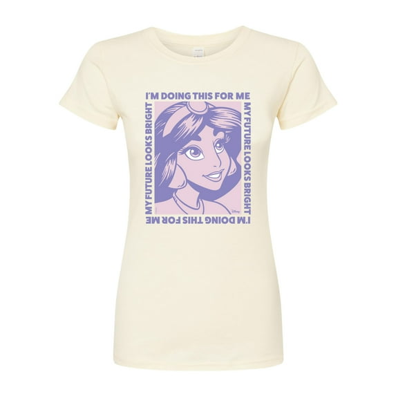 Disney - Jasmine Inspirational Quotes - Juniors Fitted Graphic T-Shirt