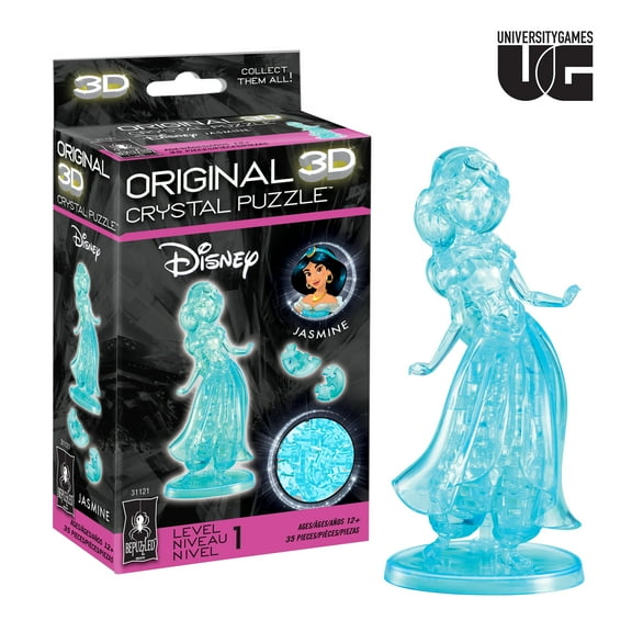 Disney Jasmine Original 3D Crystal Puzzle from BePuzzled, Ages 12 and Up
