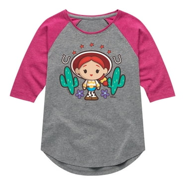 Disney - Jessie - Toddler & Youth Girls Raglan Graphic T-Shirt