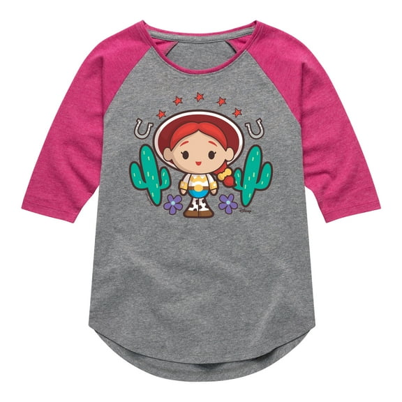 Disney - Jessie - Toddler & Youth Girls Raglan Graphic T-Shirt