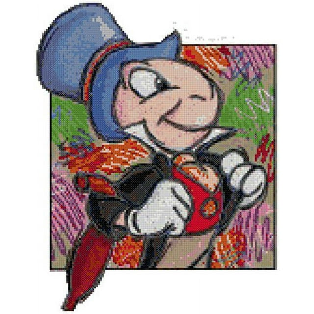 Disney Jiminy Cricket Counted Cross Stitch Pattern