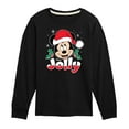 thumbnail image 1 of Disney - Jolly Mickey Christmas - Toddler & Youth Long Sleeve Graphic T-Shirt, 1 of 5
