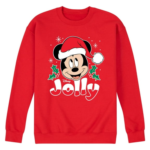Disney - Jolly Mickey - Men's Crew Fleece Sweatshirt Sweatshirt