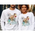 thumbnail image 1 of Disney Jollywood Nights 2024 Sweatshirt, Hollywood Studios Christmas shirt, Ollie Gingerbread Disney Jolly Wood Nights 2024, Family Tee, Navy color, size XL, 1 of 5
