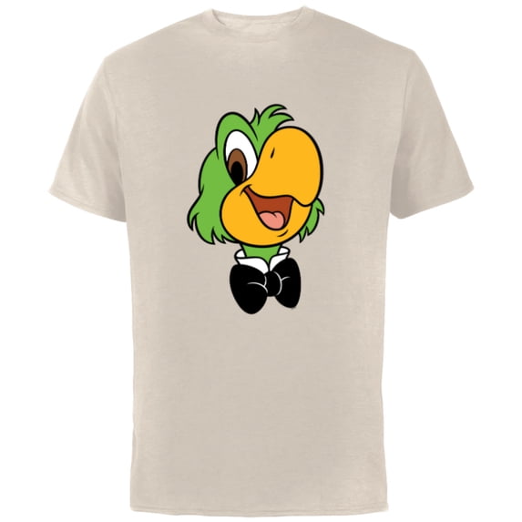 Disney José Carioca Three Caballeros Trip Matching Big Face - Short Sleeve Cotton T-Shirt for Adults - Customized-Natural