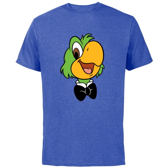 Disney José Carioca Three Caballeros Trip Matching Big Face - Short Sleeve Cotton T-Shirt for Adults - Customized-Royal Heather