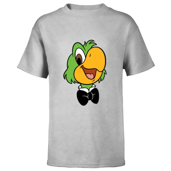 Disney José Carioca Three Caballeros Trip Matching Big Face - Short Sleeve T-Shirt for Kids - Customized-Athletic Heather