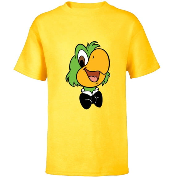 Disney José Carioca Three Caballeros Trip Matching Big Face - Short Sleeve T-Shirt for Kids - Customized-Yellow
