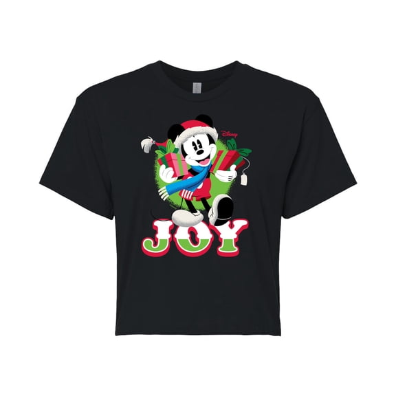 Disney - Joy - Juniors Cropped Cotton Blend T-Shirt