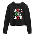 thumbnail image 1 of Disney - Joy Oh Joy - Juniors Cropped Pullover Hoodie, 1 of 5
