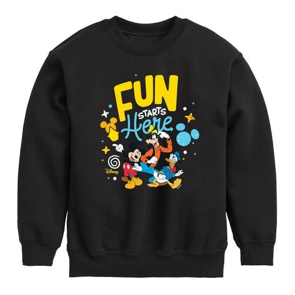 Disney Jr - Fun Starts Here - Toddler & Youth Crewneck Fleece Sweatshirt