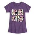 thumbnail image 1 of Disney Jr. - Grid Doodle Minnie Mouse - Girls Fitted Short Sleeve Tee, 1 of 5