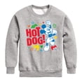 thumbnail image 1 of Disney Jr - Hot Dog Mickey - Toddler & Youth Crewneck Fleece Sweatshirt, 1 of 5