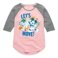 thumbnail image 1 of Disney Jr - Lets Move  - Toddler & Youth Girls Raglan Graphic T-Shirt, 1 of 5