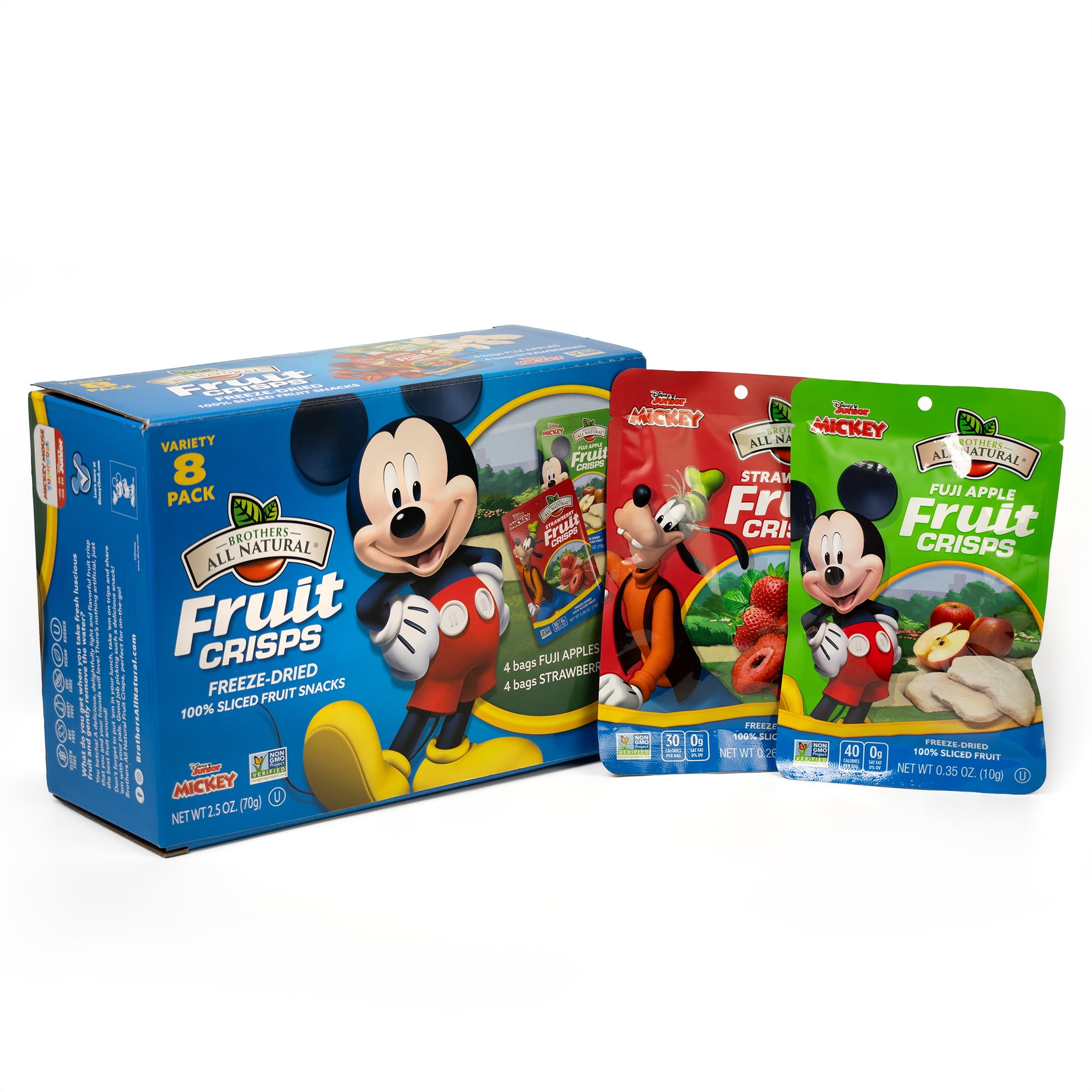 Disney Jr Disney Jr Mickey Freeze Dried Fruit Crisps 8PK