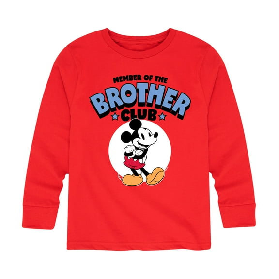 Disney Jr. Mickey & Friends - Member Of The Brother Club - Youth Long Sleeve Graphic T-Shirt