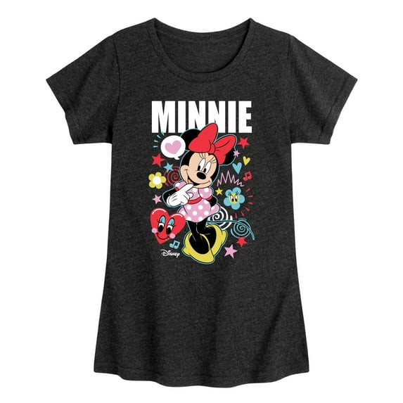 Disney Jr. - Minnie - Girls Fitted Short Sleeve Tee