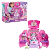 Disney Jr. Minnie Mouse Groom & Go Pet Salon Playset with Lights, Sounds, Role-Play Toy with 16 Accessories, and Cream Puff Figure, Ages 3 and up