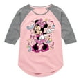 thumbnail image 1 of Disney Jr - Minnie Mouse   - Toddler & Youth Girls Raglan Graphic T-Shirt, 1 of 4