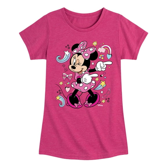 Disney Jr - Minnie Mouse   - Toddler & Youth Girls Short Sleeve Graphic T-Shirt