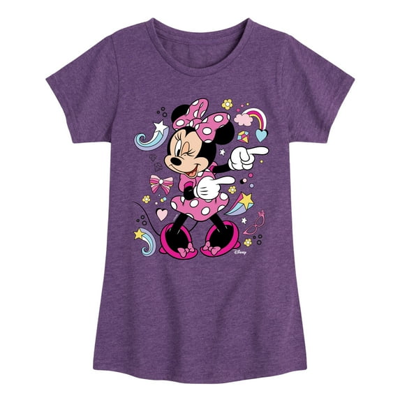 Disney Jr - Minnie Mouse - Toddler & Youth Girls Short Sleeve Graphic T-Shirt