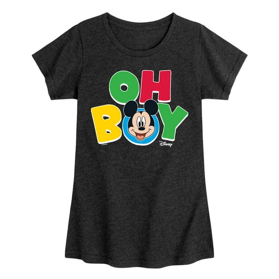 Disney Jr - Oh Boy - Toddler & Youth Girls Short Sleeve Graphic T-Shirt